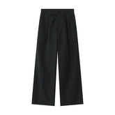 Solid Color Casual Loose Fit Pants